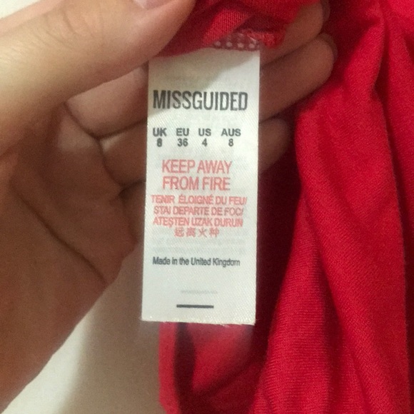 ❌S O L D ❌MISSGUIDED Red Body Suit - Picture 5 of 5
